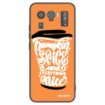 Picasee fekete szilikon tok az alábbi mobiltelefonokra Xiaomi Mi 11 Ultra - Pumpkin coffee