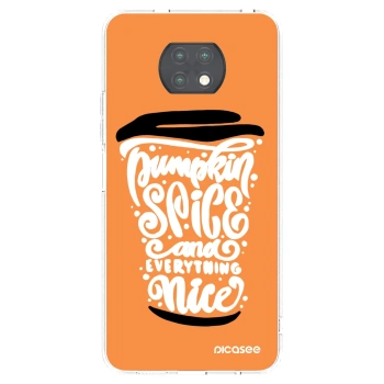 Picasee átlátszó szilikon tok az alábbi mobiltelefonokra Xiaomi Redmi Note 9T - Pumpkin coffee