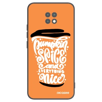 Picasee fekete szilikon tok az alábbi mobiltelefonokra Xiaomi Redmi Note 9T - Pumpkin coffee