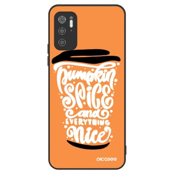Szilikon tok erre a típusra Xiaomi Poco M3 Pro 5G - Pumpkin coffee