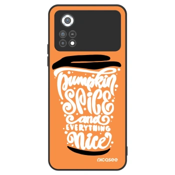 Szilikon tok erre a típusra Xiaomi Poco X4 Pro 5G - Pumpkin coffee