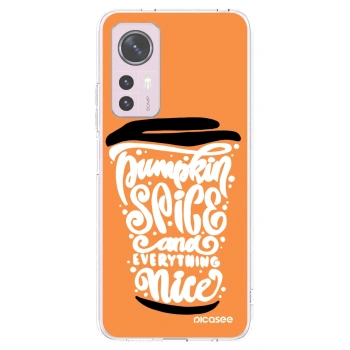 Picasee átlátszó szilikon tok az alábbi mobiltelefonokra Xiaomi 12 - Pumpkin coffee