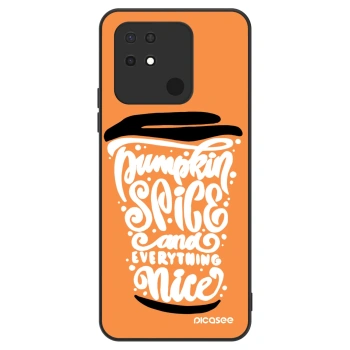 Szilikon tok erre a típusra Xiaomi Redmi 10C - Pumpkin coffee