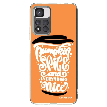 Picasee átlátszó szilikon tok az alábbi mobiltelefonokra Xiaomi Redmi Note 11 Pro+ 5G - Pumpkin coffee