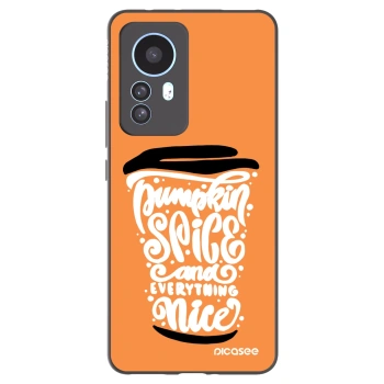 Picasee fekete szilikon tok az alábbi mobiltelefonokra Xiaomi 12T - Pumpkin coffee