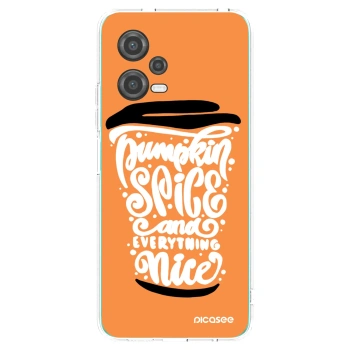 Picasee átlátszó szilikon tok az alábbi mobiltelefonokra Xiaomi Poco X5 - Pumpkin coffee