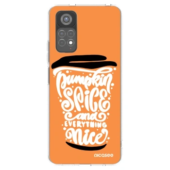Picasee átlátszó szilikon tok az alábbi mobiltelefonokra Xiaomi Redmi Note 11S 5G - Pumpkin coffee