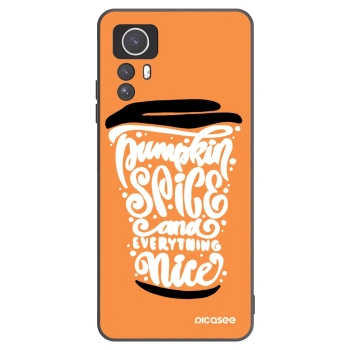 Picasee fekete szilikon tok az alábbi mobiltelefonokra Xiaomi Redmi Note 12S - Pumpkin coffee