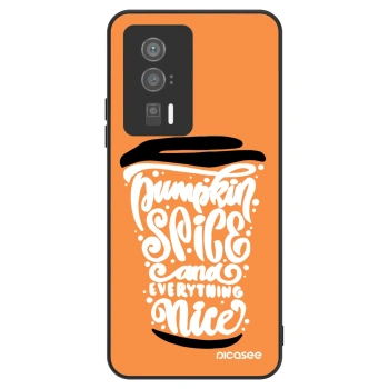 Szilikon tok erre a típusra Xiaomi Poco F5 Pro 5G - Pumpkin coffee