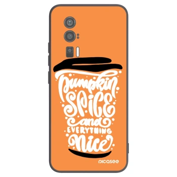 Picasee fekete szilikon tok az alábbi mobiltelefonokra Xiaomi Poco F5 Pro 5G - Pumpkin coffee