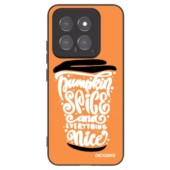 Picasee fekete szilikon tok az alábbi mobiltelefonokra Xiaomi 14 - Pumpkin coffee