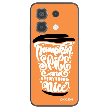 Picasee fekete szilikon tok az alábbi mobiltelefonokra Xiaomi Poco X6 - Pumpkin coffee