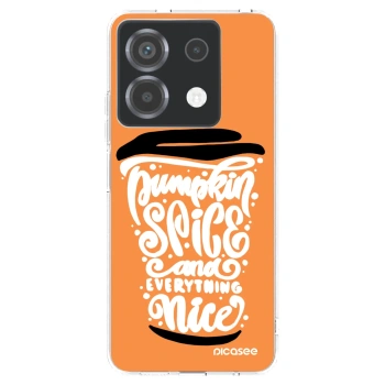 Picasee átlátszó szilikon tok az alábbi mobiltelefonokra Xiaomi Poco X6 - Pumpkin coffee