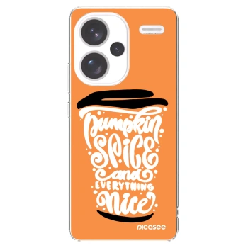 Picasee átlátszó szilikon tok az alábbi mobiltelefonokra Xiaomi Redmi Note 13 Pro+ 5G - Pumpkin coffee