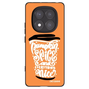 Picasee fekete szilikon tok az alábbi mobiltelefonokra Xiaomi Redmi Note 14 Pro 5G - Pumpkin coffee