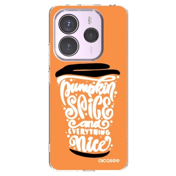 Picasee átlátszó szilikon tok az alábbi mobiltelefonokra Xiaomi Redmi Note 14 5G - Pumpkin coffee