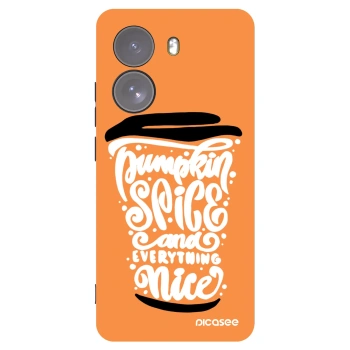 Picasee fekete szilikon tok az alábbi mobiltelefonokra Xiaomi Poco X7 - Pumpkin coffee
