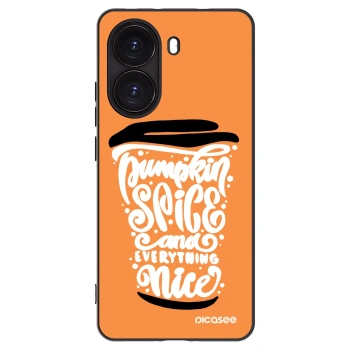 Picasee fekete szilikon tok az alábbi mobiltelefonokra Xiaomi Poco X7 Pro 5G - Pumpkin coffee
