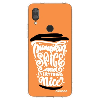 Picasee átlátszó szilikon tok az alábbi mobiltelefonokra Xiaomi Redmi 7 - Pumpkin coffee