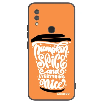 Picasee fekete szilikon tok az alábbi mobiltelefonokra Xiaomi Redmi 7 - Pumpkin coffee