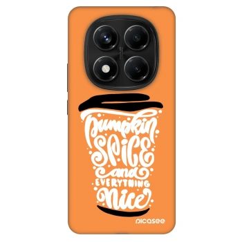 Szilikon tok erre a típusra Xiaomi Redmi Note 14 Pro 5G - Pumpkin coffee