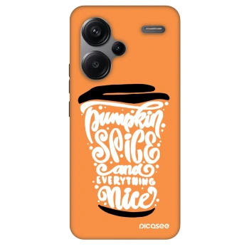 Szilikon tok erre a típusra Xiaomi Redmi Note 13 Pro+ 5G - Pumpkin coffee