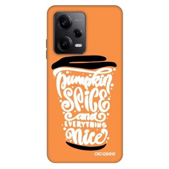 Szilikon tok erre a típusra Xiaomi Redmi Note 12 Pro 5G - Pumpkin coffee