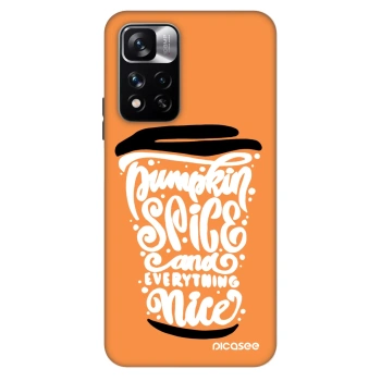 Szilikon tok erre a típusra Xiaomi Redmi Note 11 Pro 5G - Pumpkin coffee