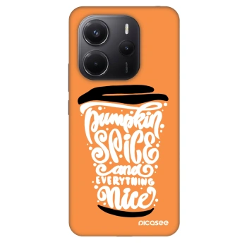 Szilikon tok erre a típusra Xiaomi Redmi Note 14 4G - Pumpkin coffee