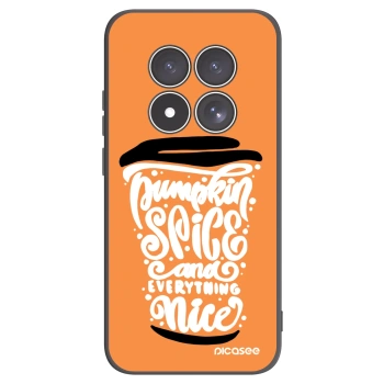 Picasee fekete szilikon tok az alábbi mobiltelefonokra Xiaomi Redmi Note 15 Pro 4G - Pumpkin coffee