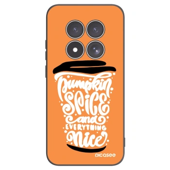 Picasee fekete szilikon tok az alábbi mobiltelefonokra Xiaomi Redmi Note 15 Pro 5G - Pumpkin coffee