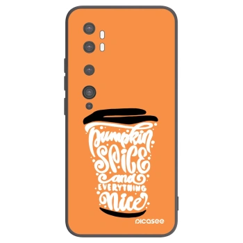 Picasee fekete szilikon tok az alábbi mobiltelefonokra Xiaomi Mi Note 10 (Pro) - Pumpkin coffee