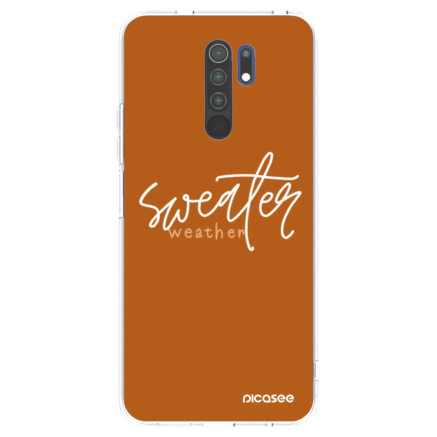 Picasee átlátszó szilikon tok az alábbi mobiltelefonokra Xiaomi Redmi 9 - Sweater weather