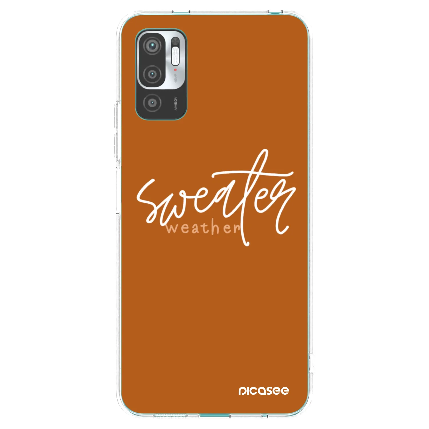 Picasee átlátszó szilikon tok az alábbi mobiltelefonokra Xiaomi Redmi Note 10 5G - Sweater weather
