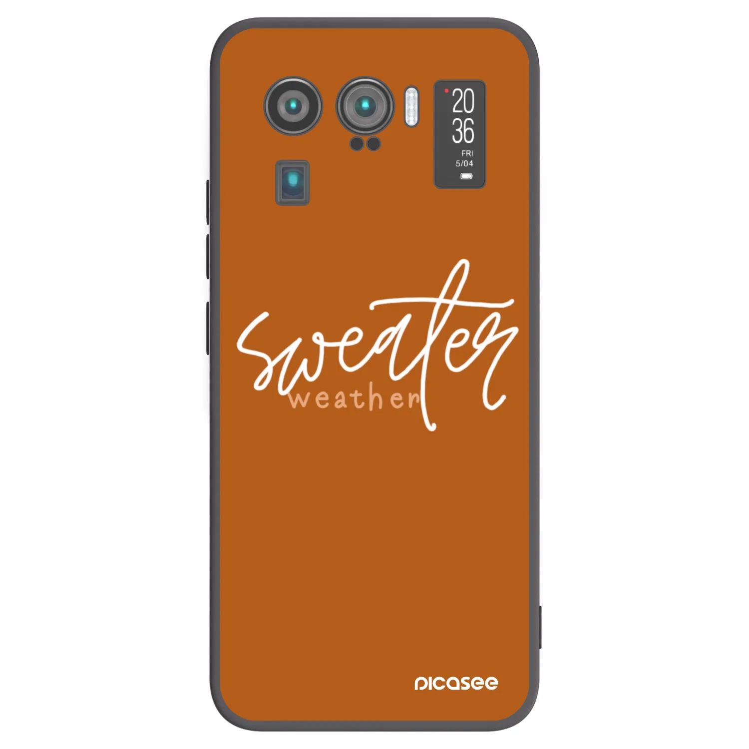 Picasee fekete szilikon tok az alábbi mobiltelefonokra Xiaomi Mi 11 Ultra - Sweater weather