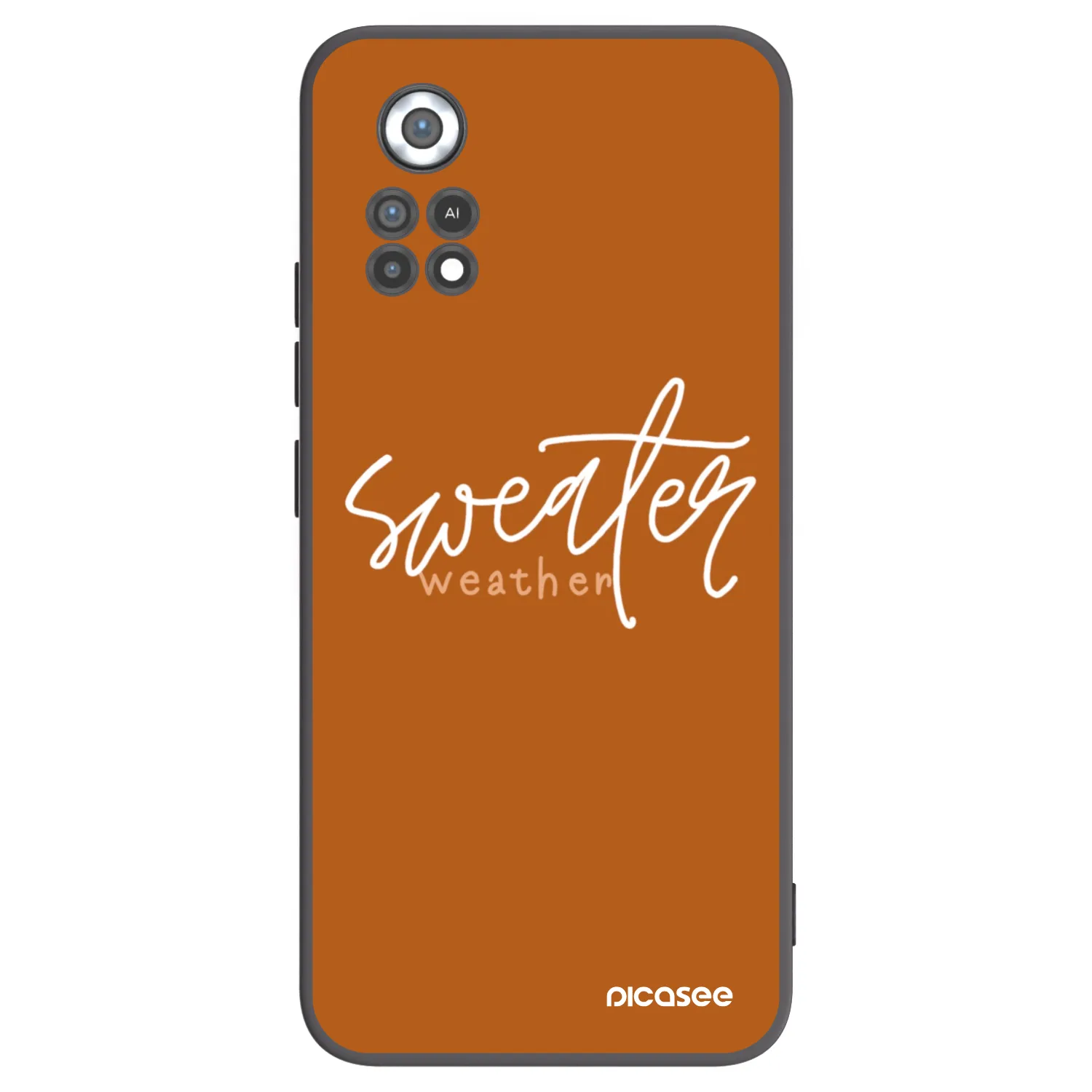 Picasee fekete szilikon tok az alábbi mobiltelefonokra Xiaomi Poco X4 Pro 5G - Sweater weather