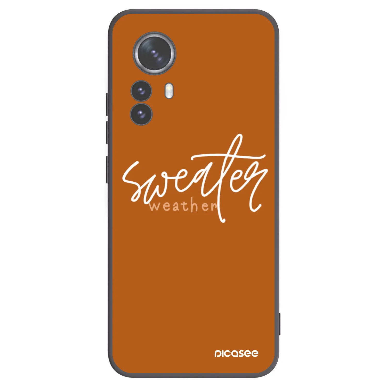 Picasee fekete szilikon tok az alábbi mobiltelefonokra Xiaomi 12 Pro - Sweater weather