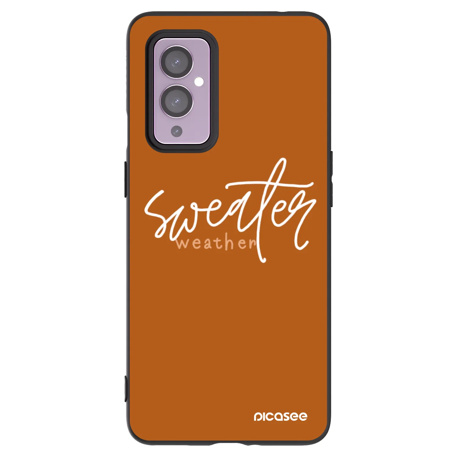 Picasee fekete szilikon tok az alábbi mobiltelefonokra OnePlus 9 - Sweater weather