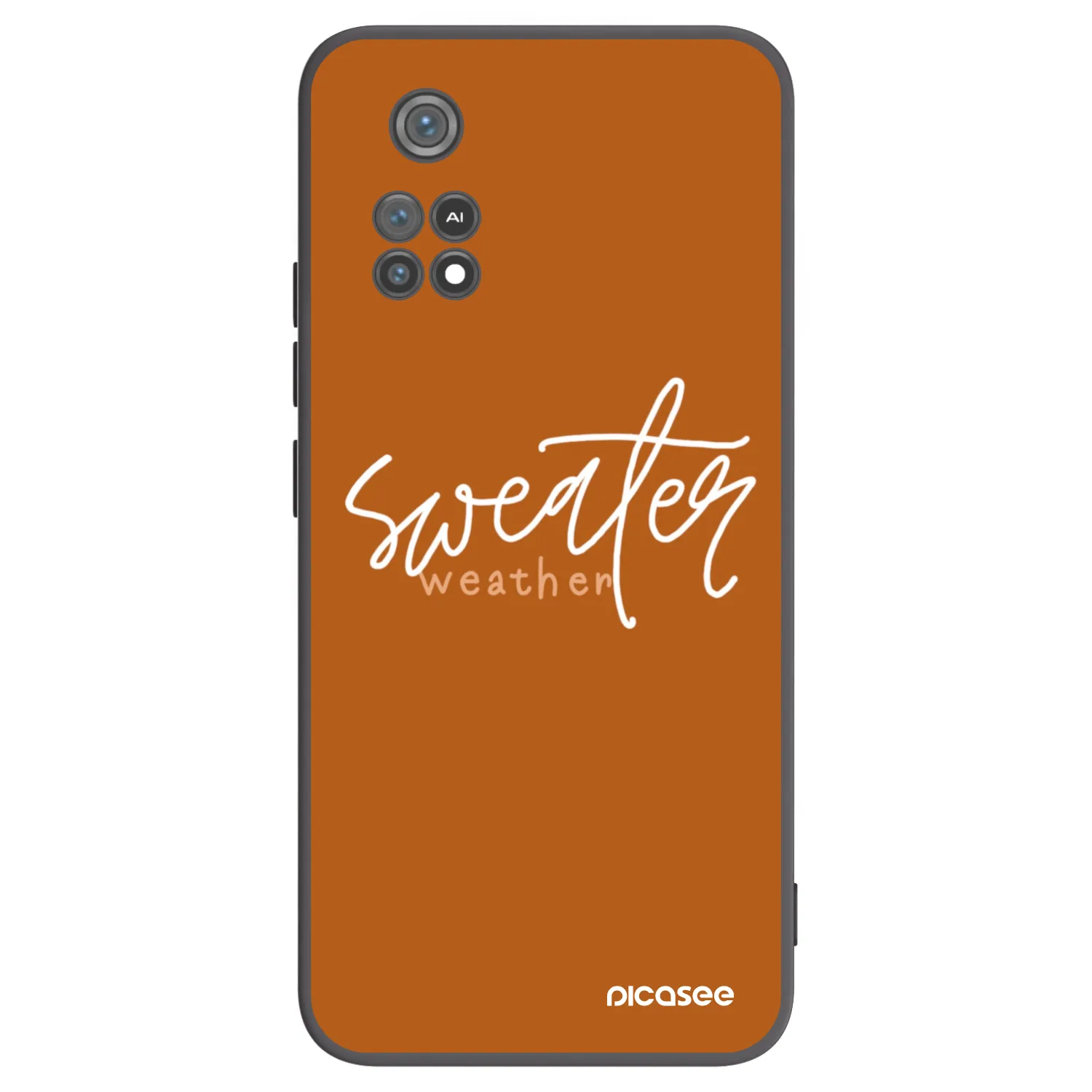 Picasee fekete szilikon tok az alábbi mobiltelefonokra Xiaomi Poco M4 Pro - Sweater weather