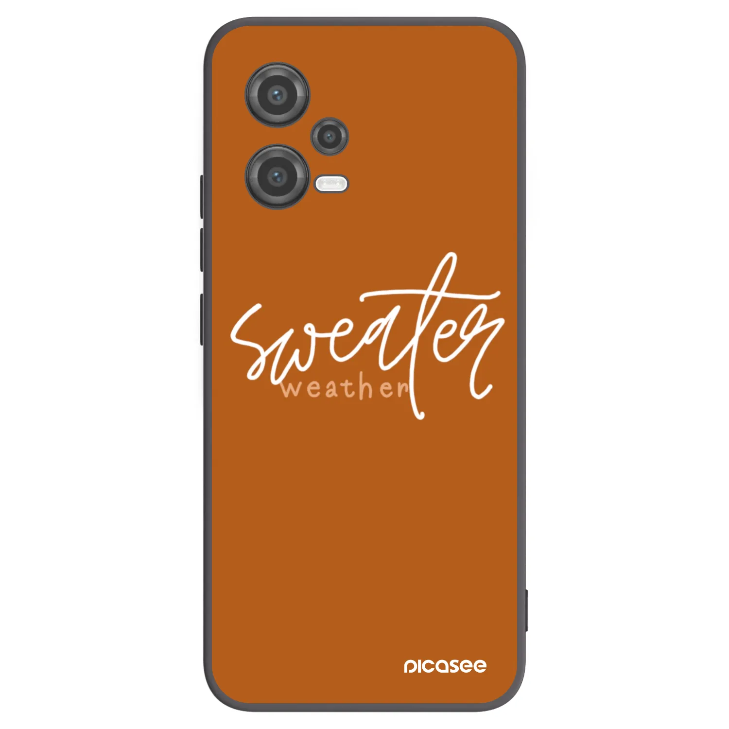 Picasee fekete szilikon tok az alábbi mobiltelefonokra Xiaomi Poco X5 - Sweater weather