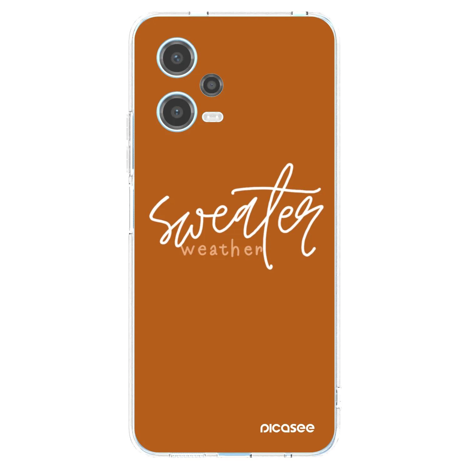 Picasee átlátszó szilikon tok az alábbi mobiltelefonokra Xiaomi Redmi Note 12 5G - Sweater weather
