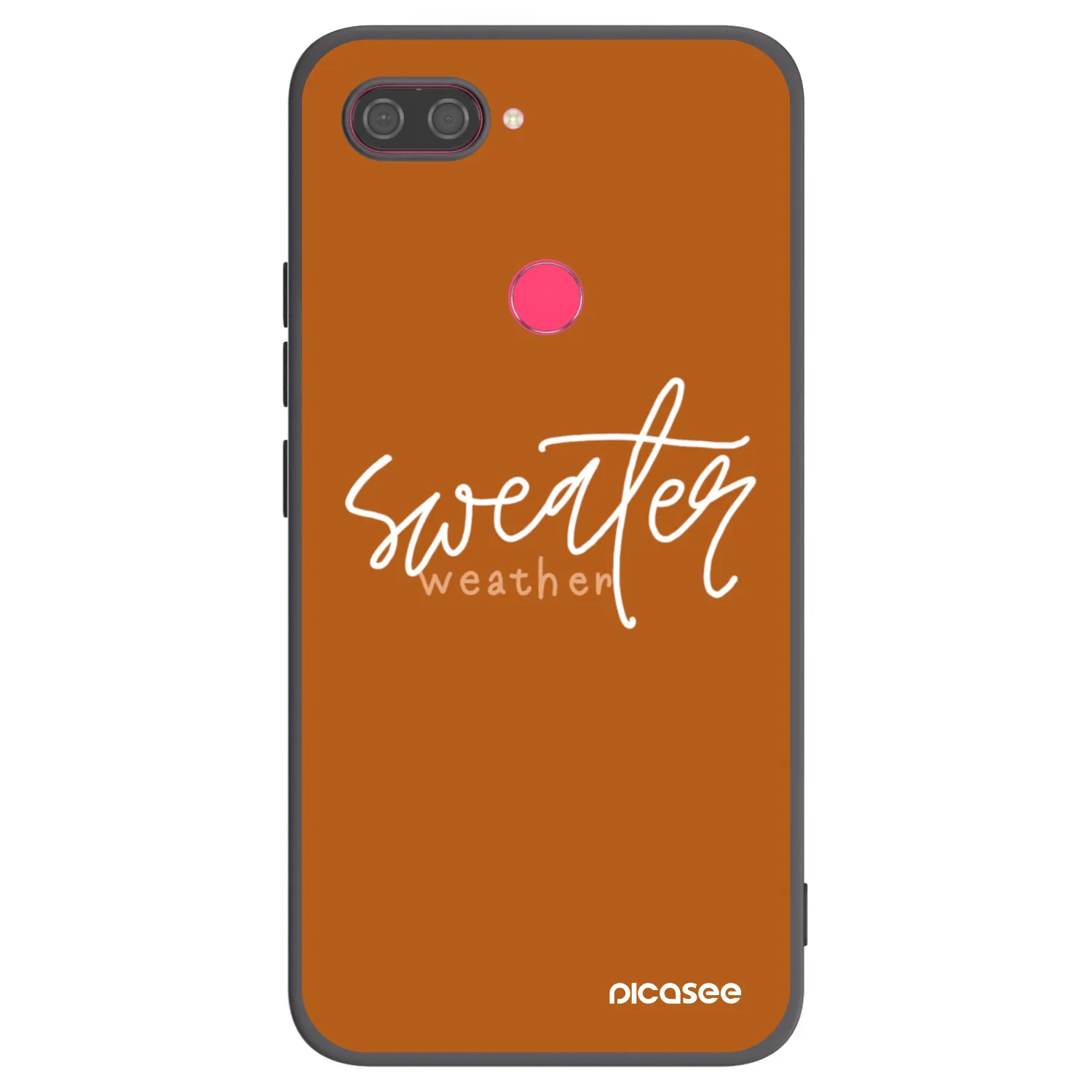 Picasee fekete szilikon tok az alábbi mobiltelefonokra Xiaomi Mi 8 Lite - Sweater weather