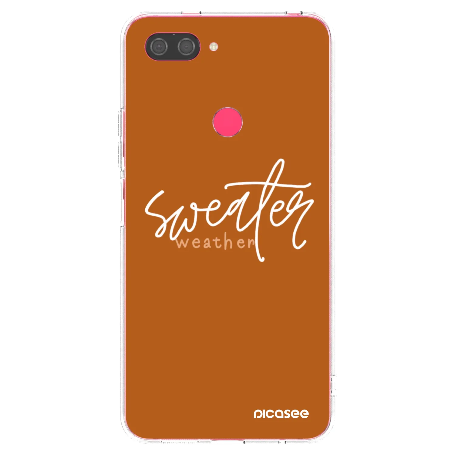 Picasee átlátszó szilikon tok az alábbi mobiltelefonokra Xiaomi Mi 8 Lite - Sweater weather