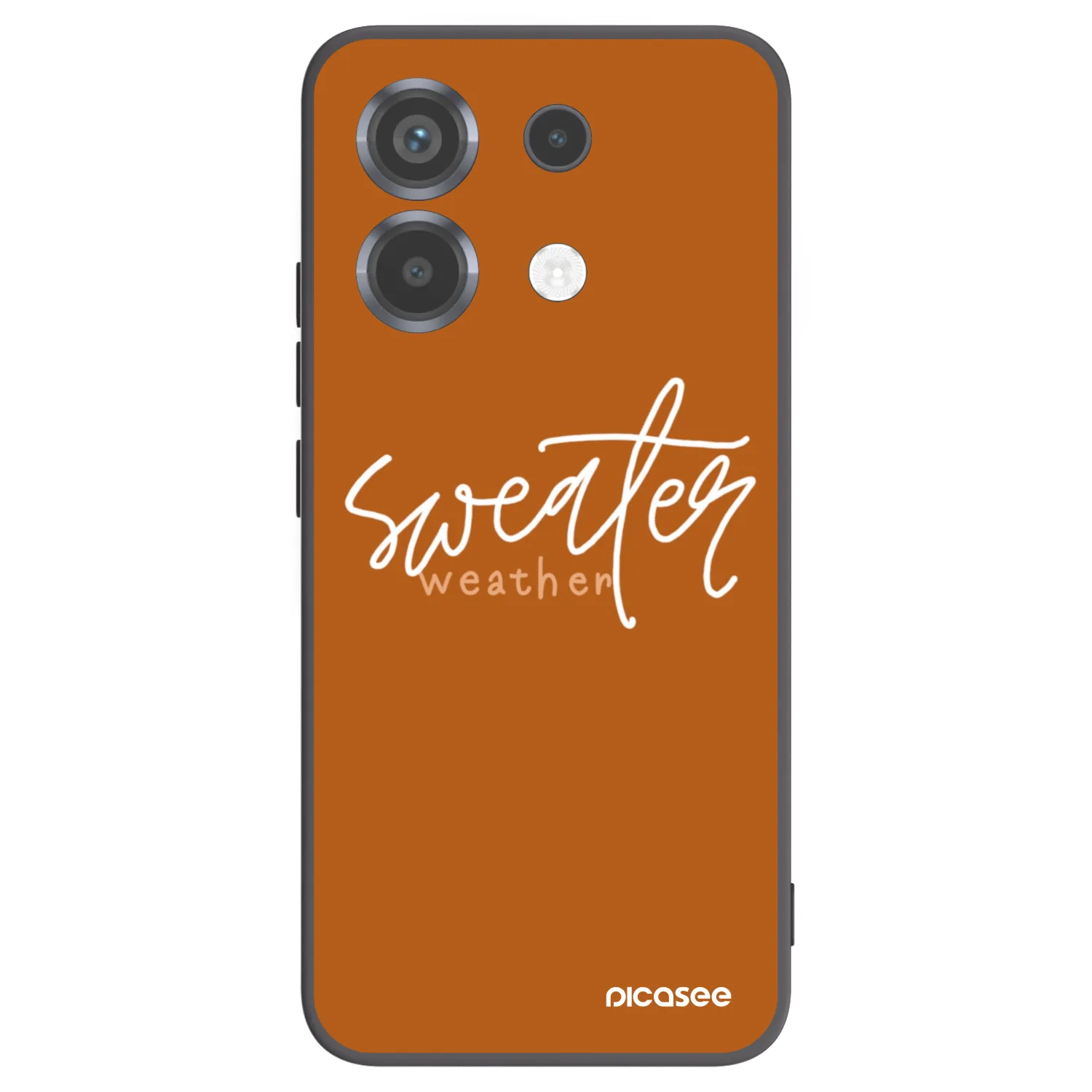 Picasee fekete szilikon tok az alábbi mobiltelefonokra Xiaomi Poco X6 - Sweater weather