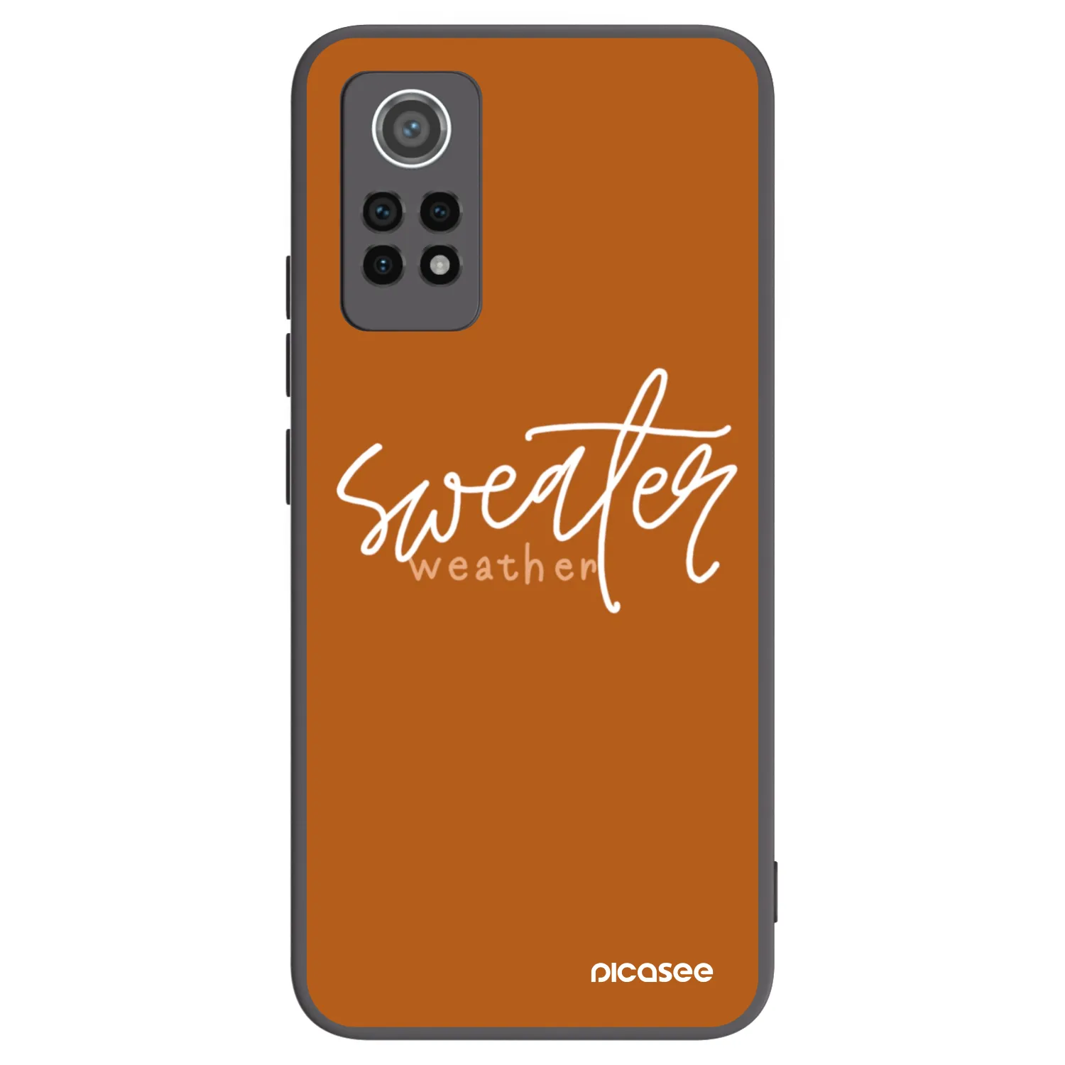 Picasee fekete szilikon tok az alábbi mobiltelefonokra Xiaomi Redmi Note 12 Pro 4G - Sweater weather
