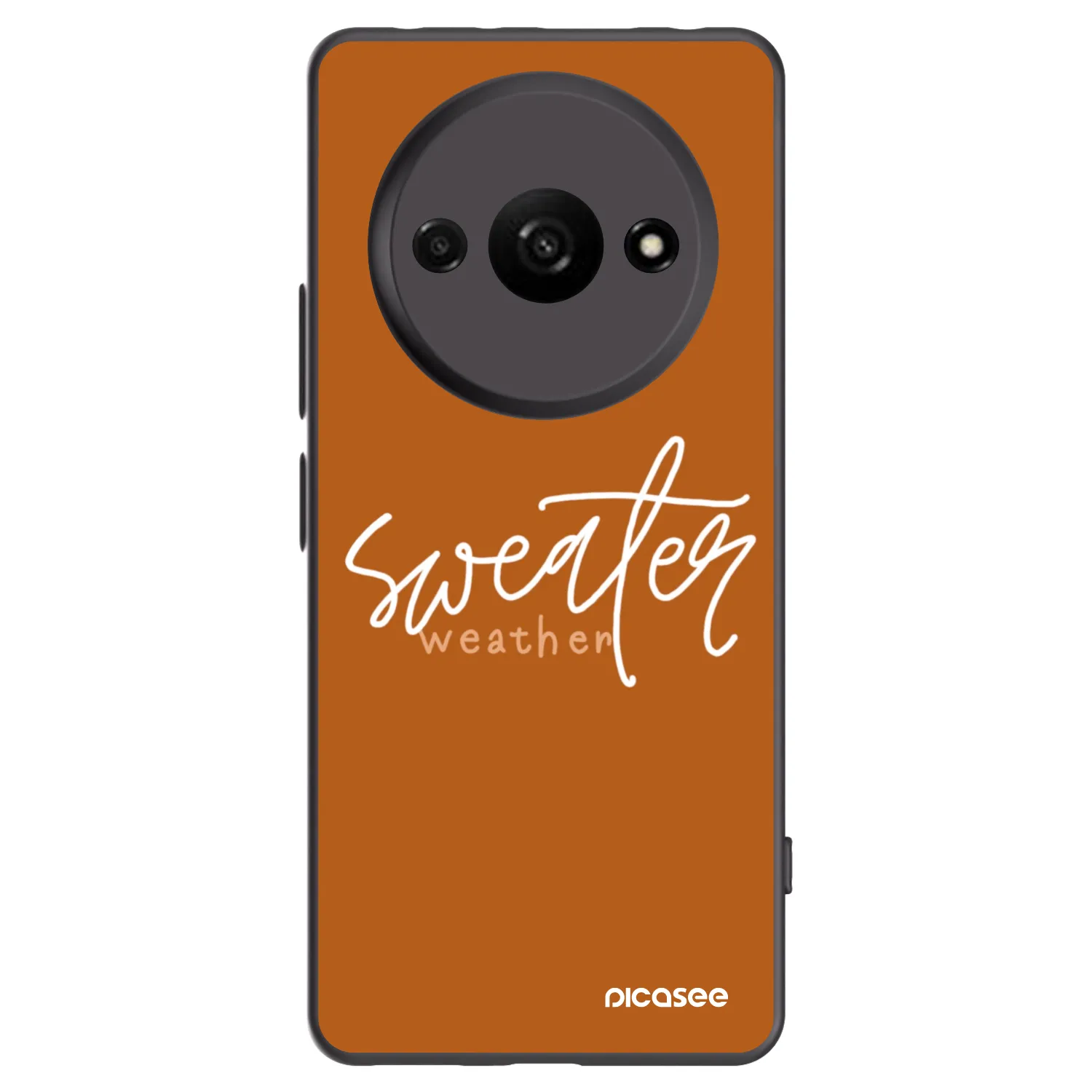 Picasee fekete szilikon tok az alábbi mobiltelefonokra Xiaomi Redmi A3 - Sweater weather