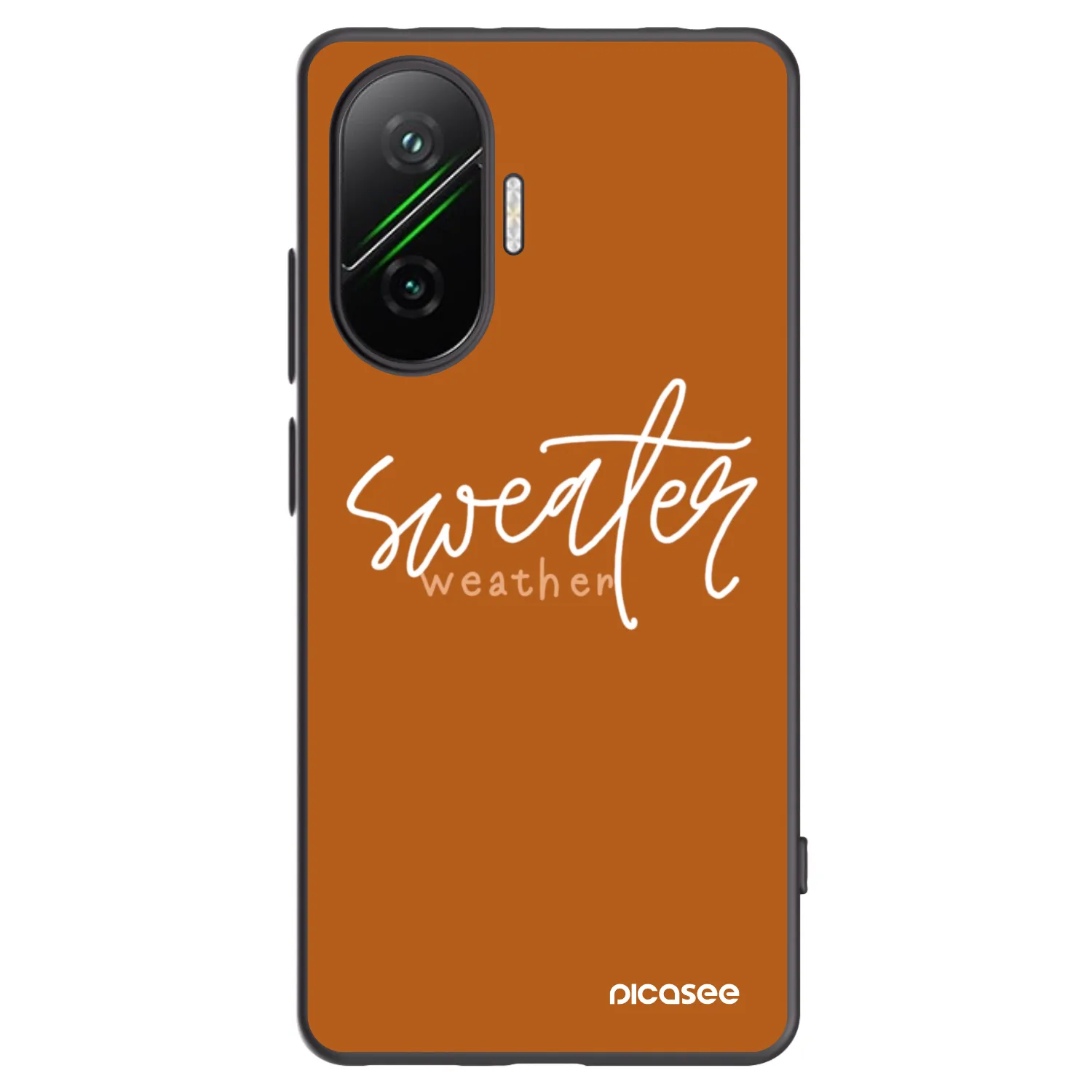 Picasee fekete szilikon tok az alábbi mobiltelefonokra Xiaomi Poco F7 Pro 5G - Sweater weather