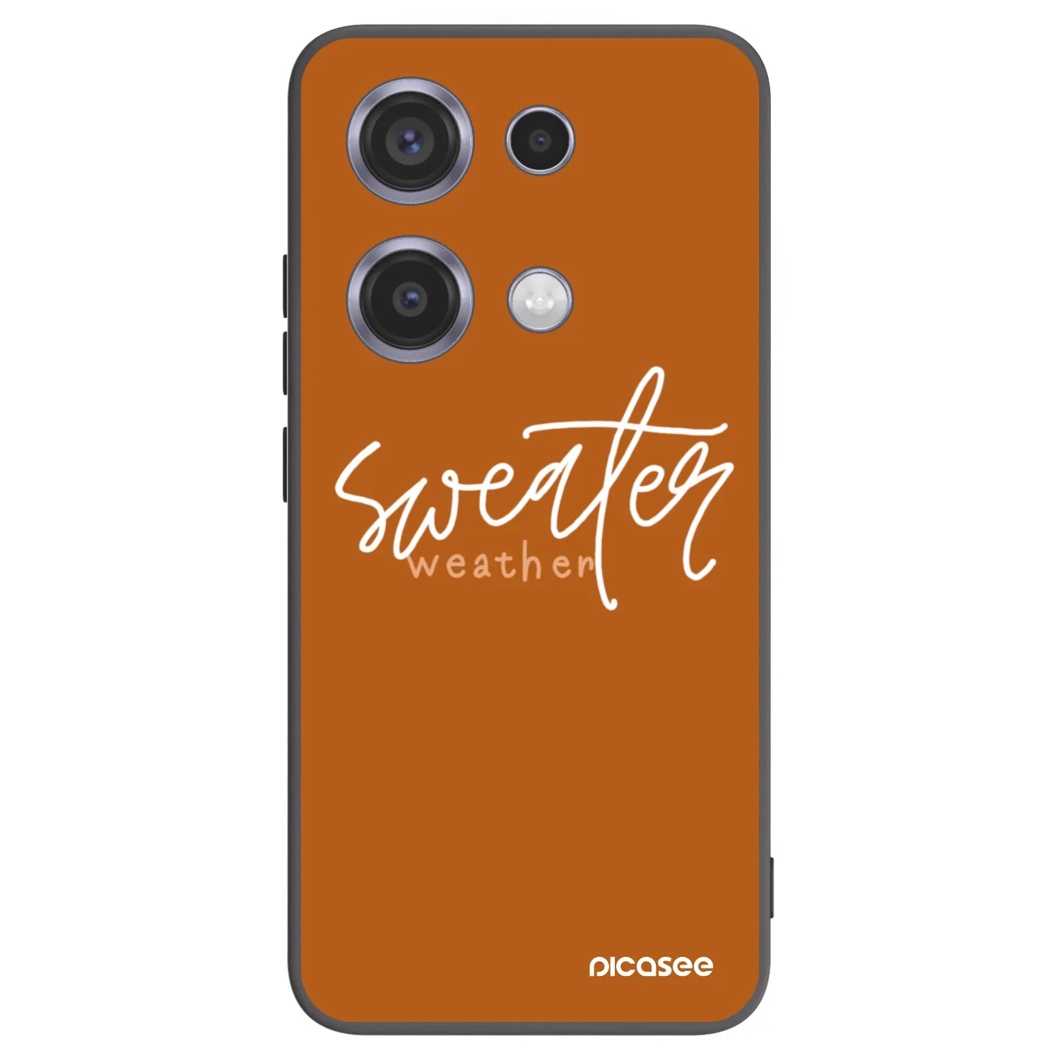 Picasee fekete szilikon tok az alábbi mobiltelefonokra Xiaomi Redmi Note 14S - Sweater weather