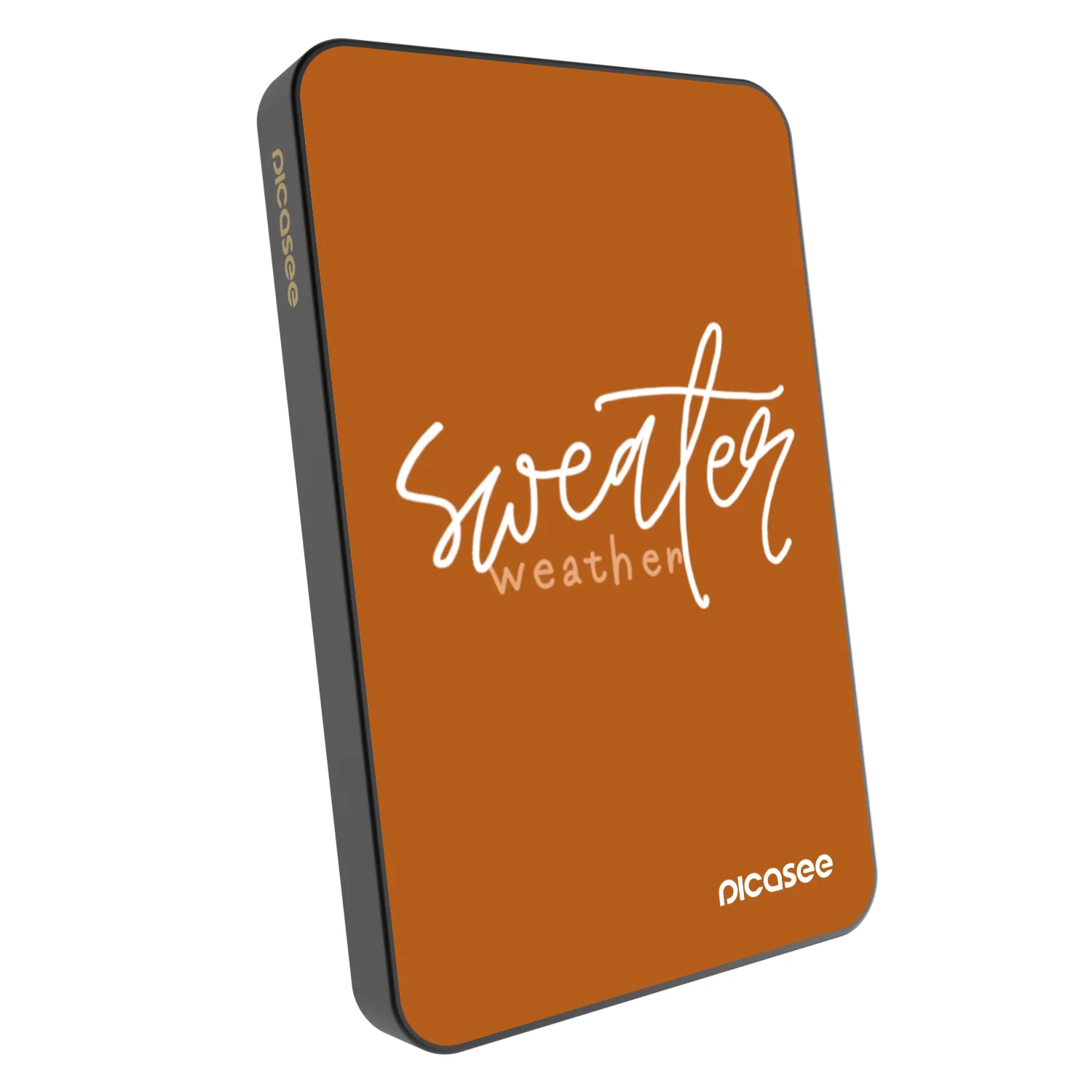 Picasee Powerbank MagSafe 5 000 mAh Szürke - Sweater weather