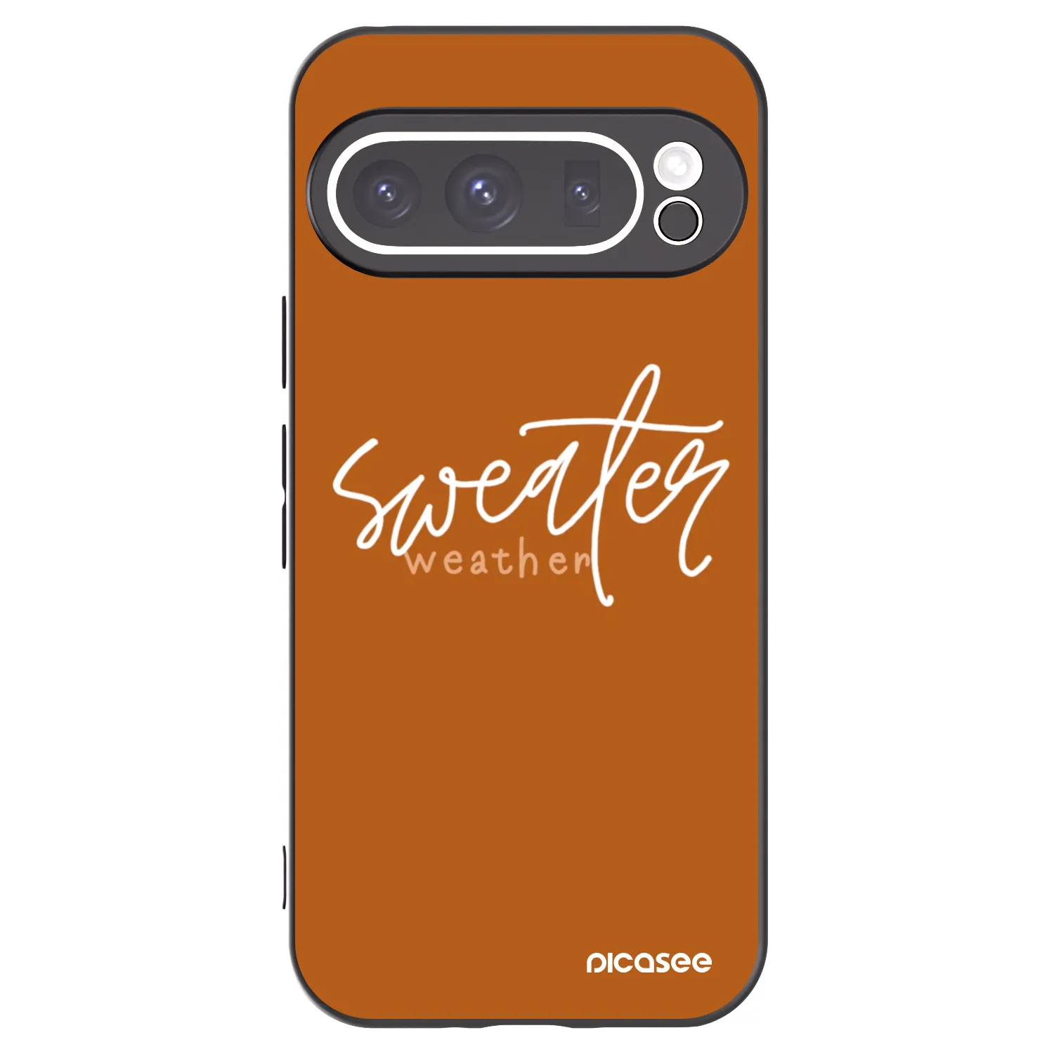 Picasee fekete szilikon tok az alábbi mobiltelefonokra Google Pixel 9 Pro XL - Sweater weather